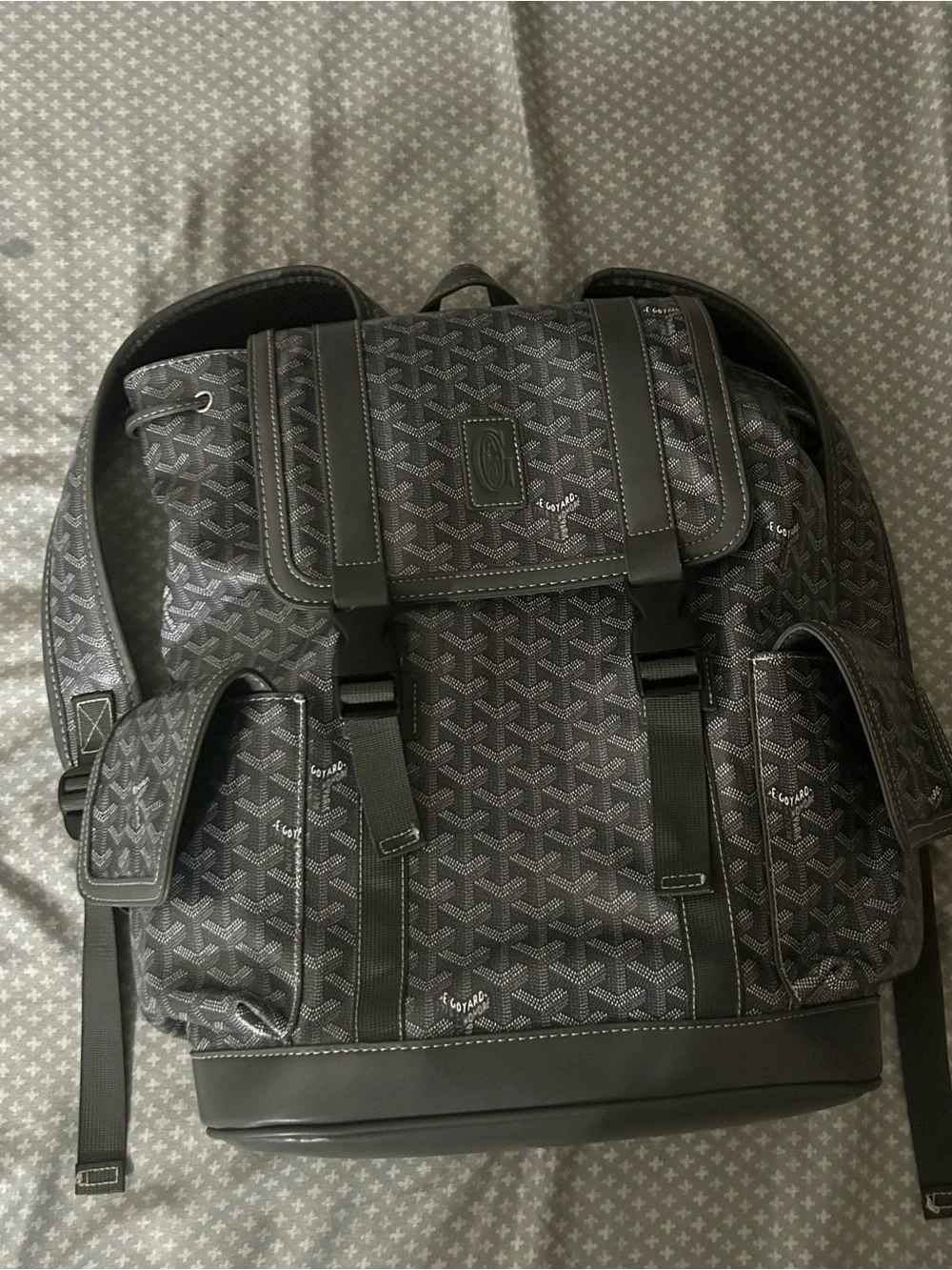 Goyard alpin Designer Mens Patterned grey Backpack